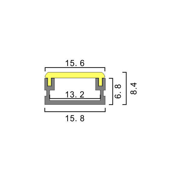 15mm luminous surface Embedded In-ground Light IP65 PC cover thumbnail 2