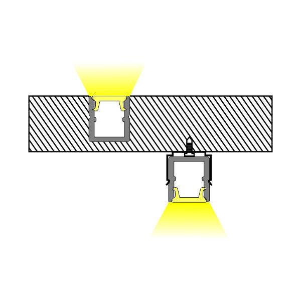 Recessed Cabinet Light, PC Diffuser, Flash-free  thumbnail 3