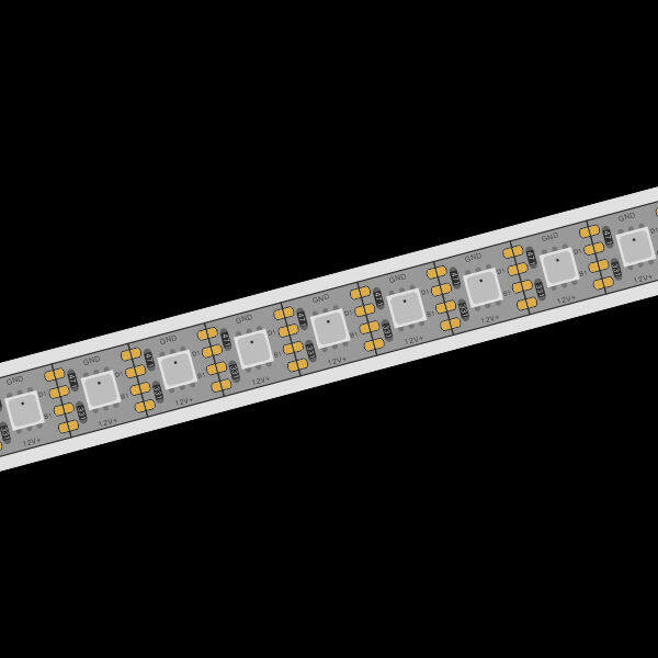 12V Free Cut Silicone solid extrusion SPIRGB LED Strip 120LEDs/M