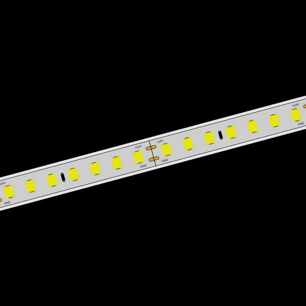 24V Silicone Solid Extrusion Strip WW3600K 140LEDs