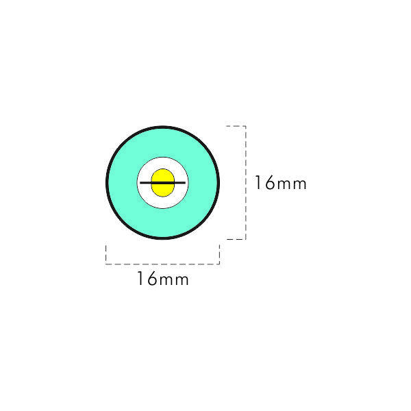 Black Silicone  led neon 1616 360° illumination round 24V thumbnail 2