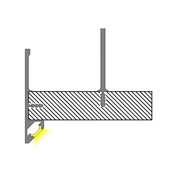 Shoe rack light 45° angled light emission PC cover thumbnail 3
