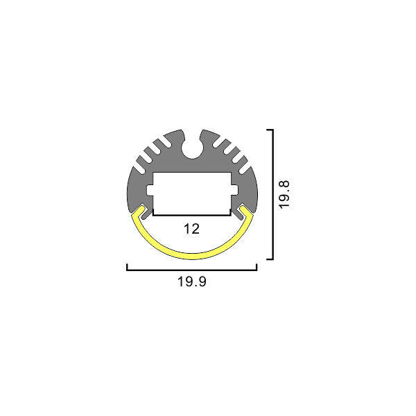 Suspended Linear Light Circular 180° PC cover thumbnail 2