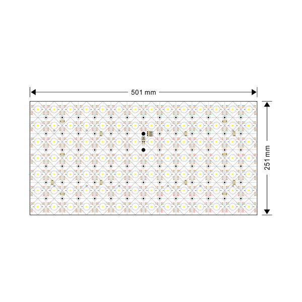3535RGBW(W6500K) Backlight board 30W 24V 98LEDs IP20  Free Cut thumbnail 2