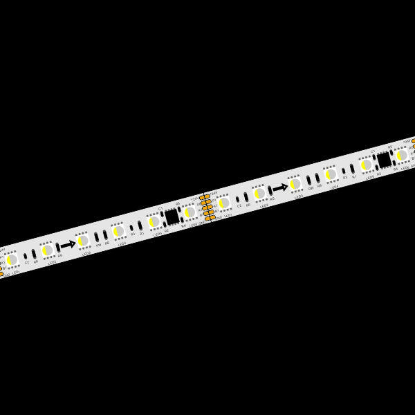 DMXRGBW LED STRIP 60LEDs 24V 14W 12MM DMX control protocol