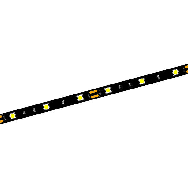 Black Silicone Coated LED Strip 12V 8W SMD5050