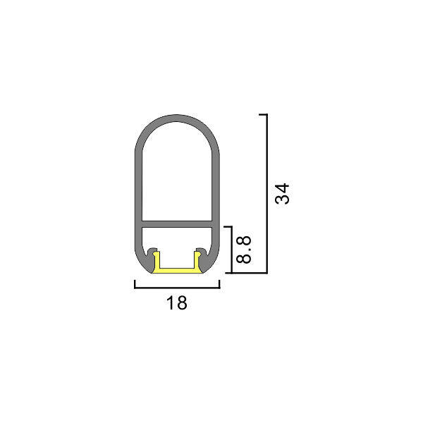Wardrobe light PC cover Snap-Fit Installation thumbnail 2