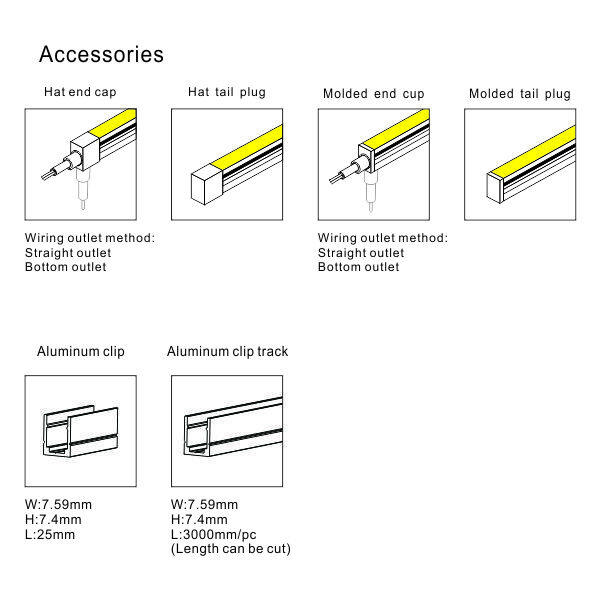 Small size 0606 Top bending led neon 3000K 4000K 6000K red green blue thumbnail 3