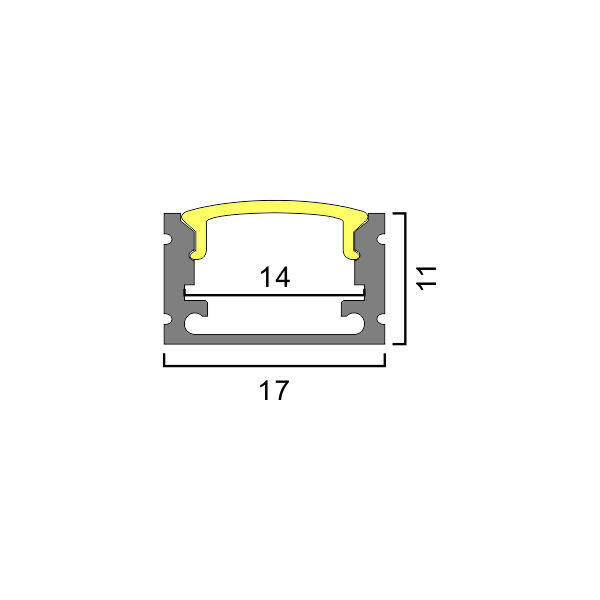 17mm luminous surface Recessed ceiling light with adjustable beam‑angle bracket and PC cover thumbnail 2