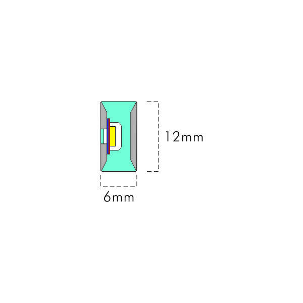 0612 Double-sided light emission Silicone Extrusion Side bending led neon thumbnail 2