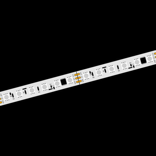SPI RGB led strip 84LEDs/M 24V 16W SMD5050 SPI control protocol