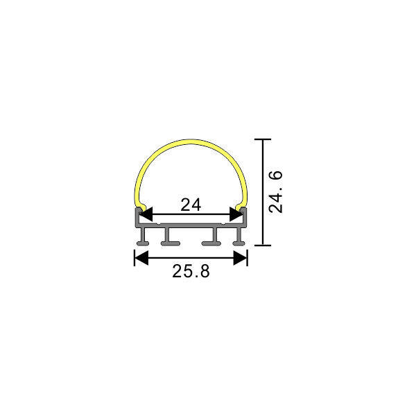 Suspended linear light Lanyard installation SPIRGB PC cover 180° Wide‑angle Curved Light Emission thumbnail 2