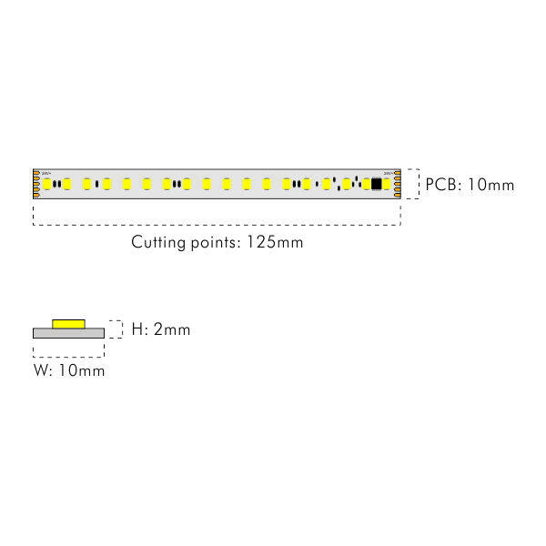 DMXCCT LED STRIP DMX control protocol 24V 10W dual-color temperature thumbnail 2