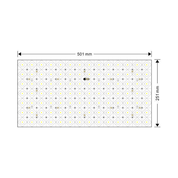 Backlight board single color 6000K 24V 15W 98LEDs Free Cut thumbnail 2
