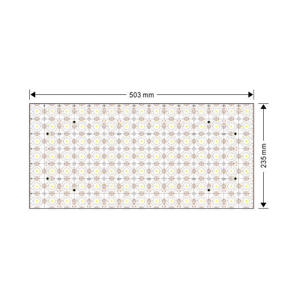 Backlight board single color WW CW NW 24V 15W 105LEDs Free Cut thumbnail 2