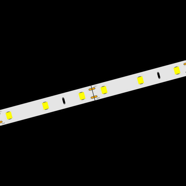 Yellow 12V Silicone Coated LED Strip 7W