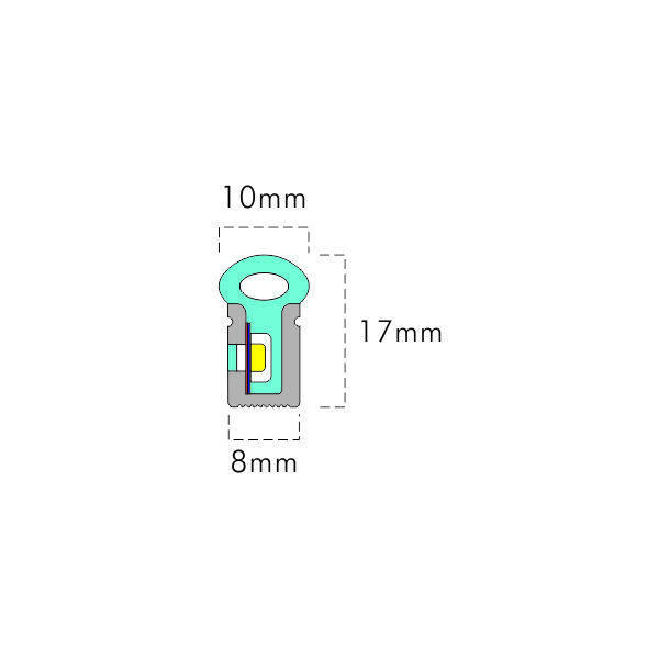 0817 Mushroom LED Neon Arc surface 270° 24V low voltage Neon thumbnail 4