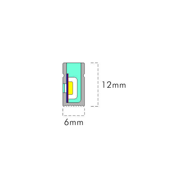 0612 Silicone Extrusion free cut White blue red green SPIRGB Side bending lED neon thumbnail 2