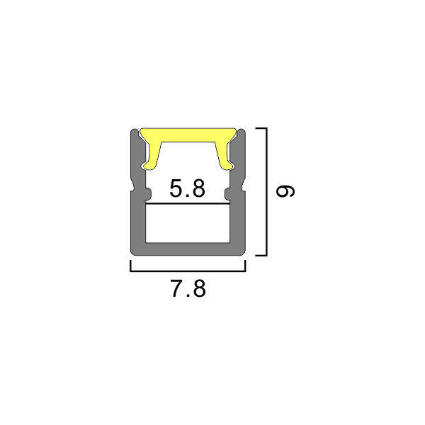 Recessed Cabinet Light, PC Diffuser, Flash-free  thumbnail 2