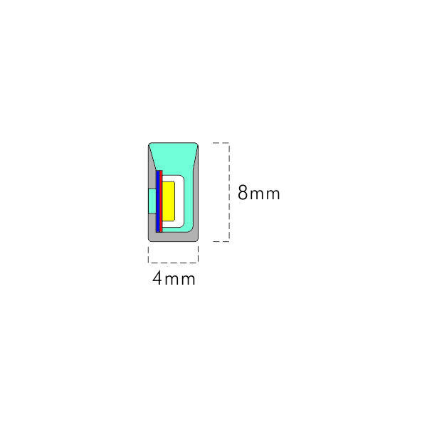 0408 Mini Side bending LED Neon Free Cut 3000K 4000K 6000K thumbnail 2