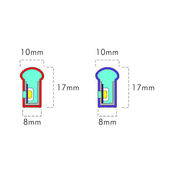 0817 Mushroom LED Neon Arc surface 270° 24V low voltage Neon thumbnail 5