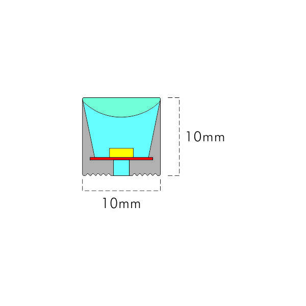 Silicone Solid Extrusion IP68 1010 Square design  CCT 3000K~8500K thumbnail 2