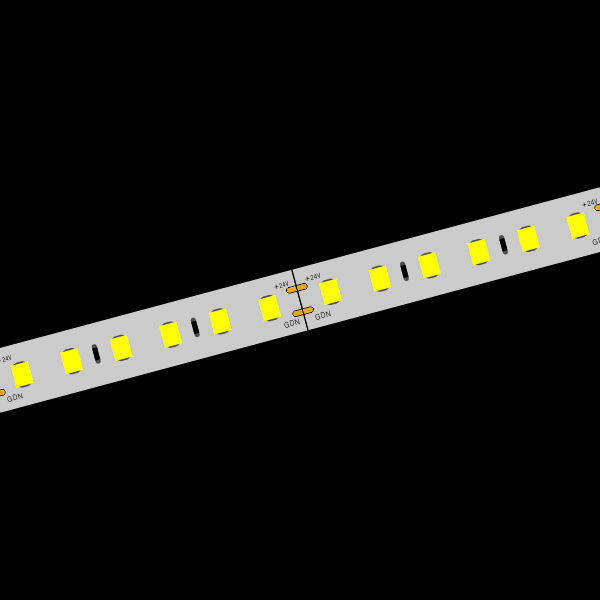 24V CW Silicone Coated LED Strip 5000K 10W