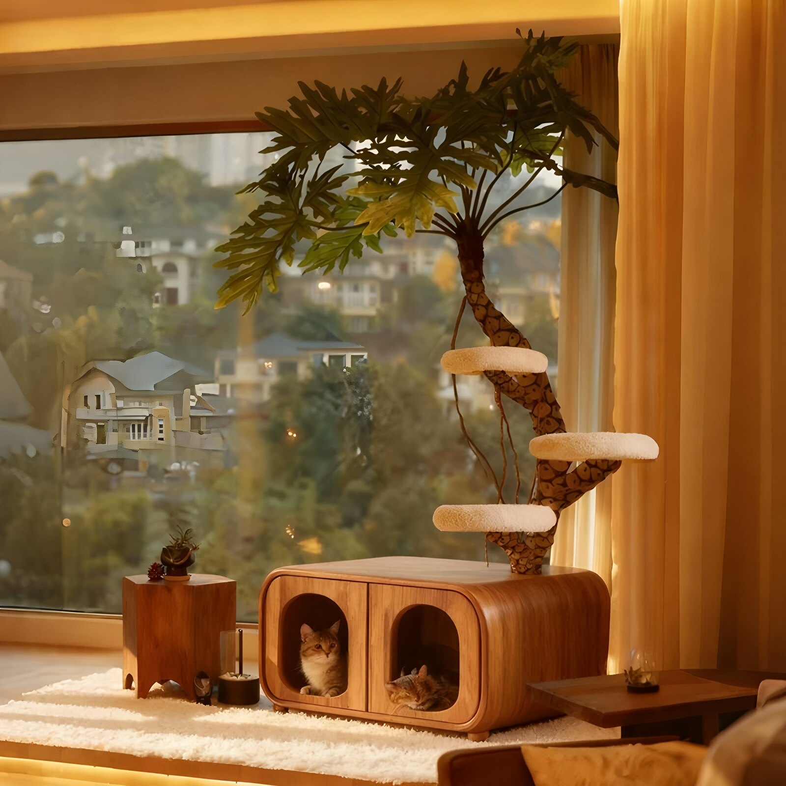 Classic Epoxy Resin Cat Perch