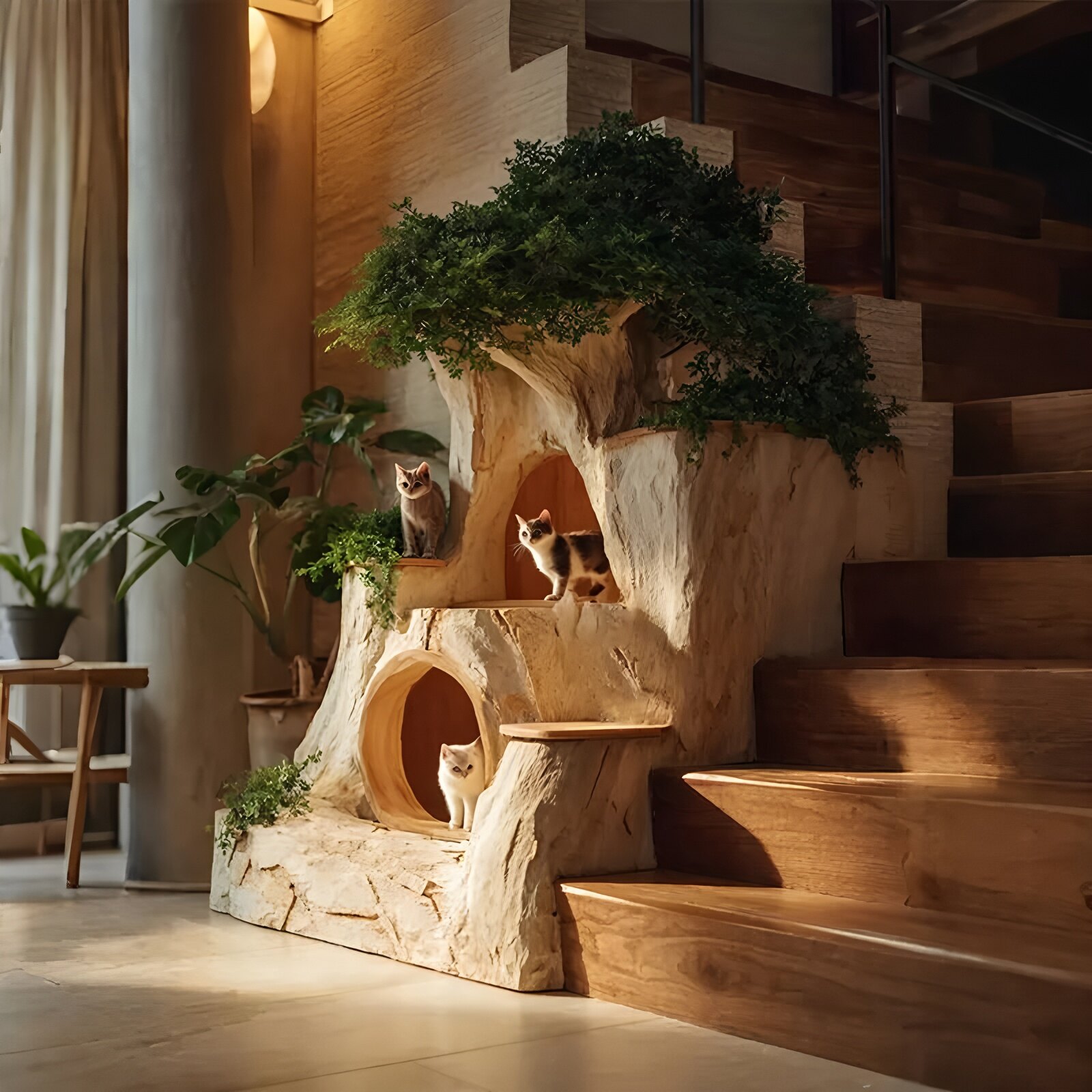 Multi-Level Epoxy Resin Cat Tree