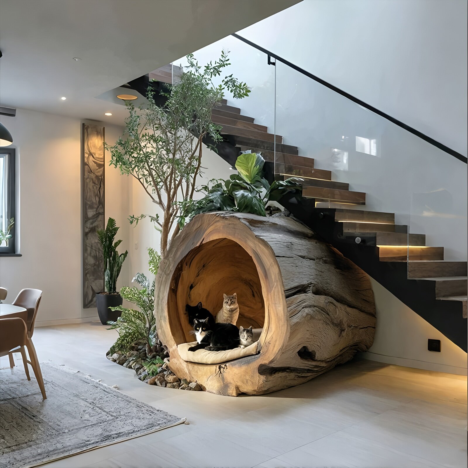 Epoxy Resin Stair Cat Tree
