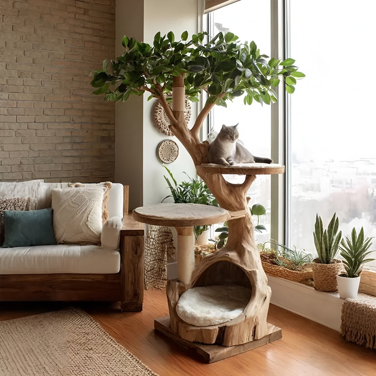 Modern Multi-Level Cat Tower