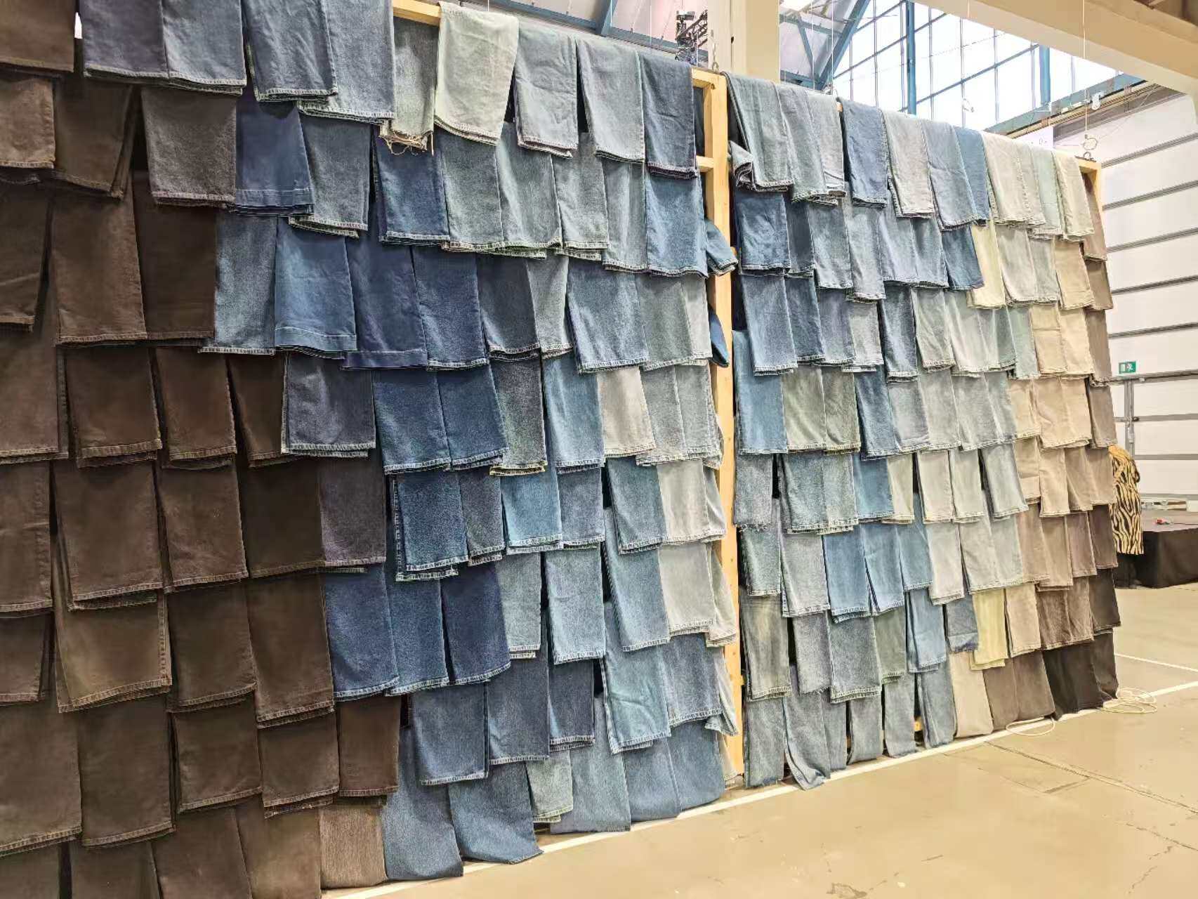 Denim Fabric Collection Display
