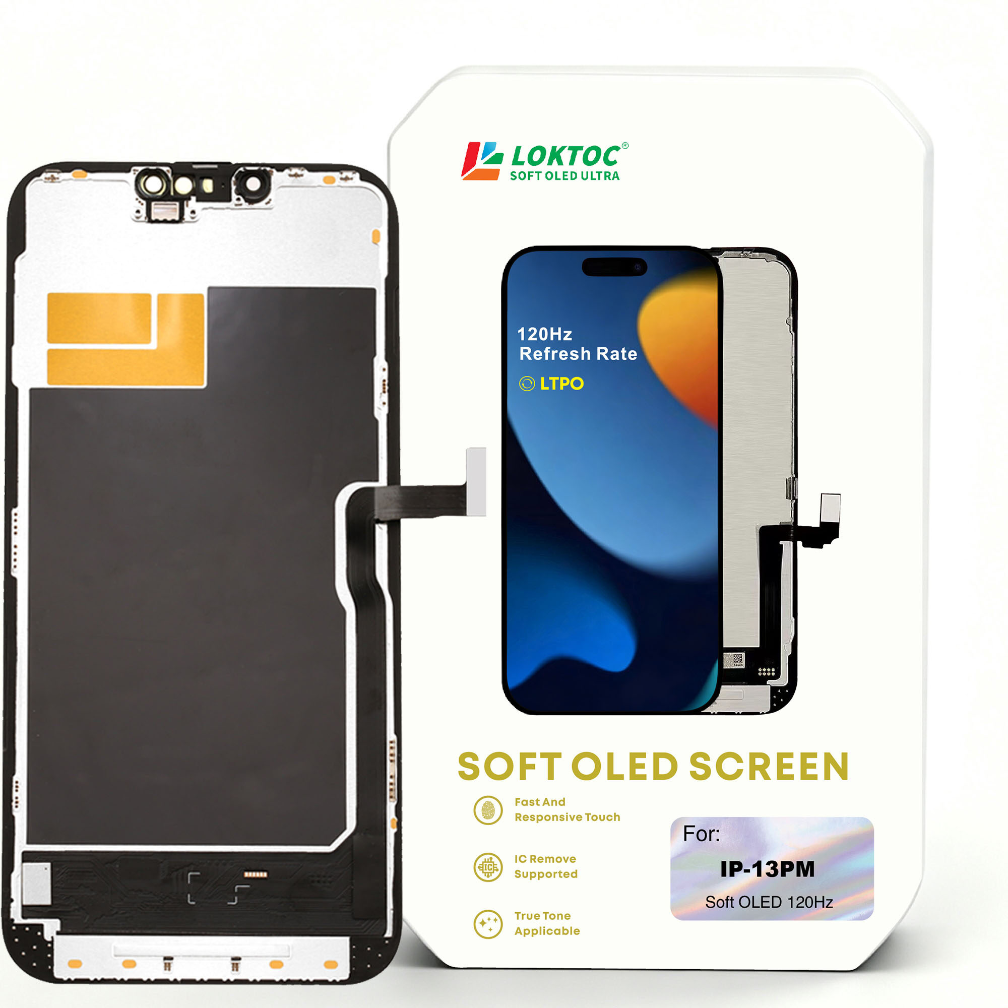 Soft OLED Screen Assembly for iPhone 13 Pro Max ( LTPO 1:1 ) OLED Screen