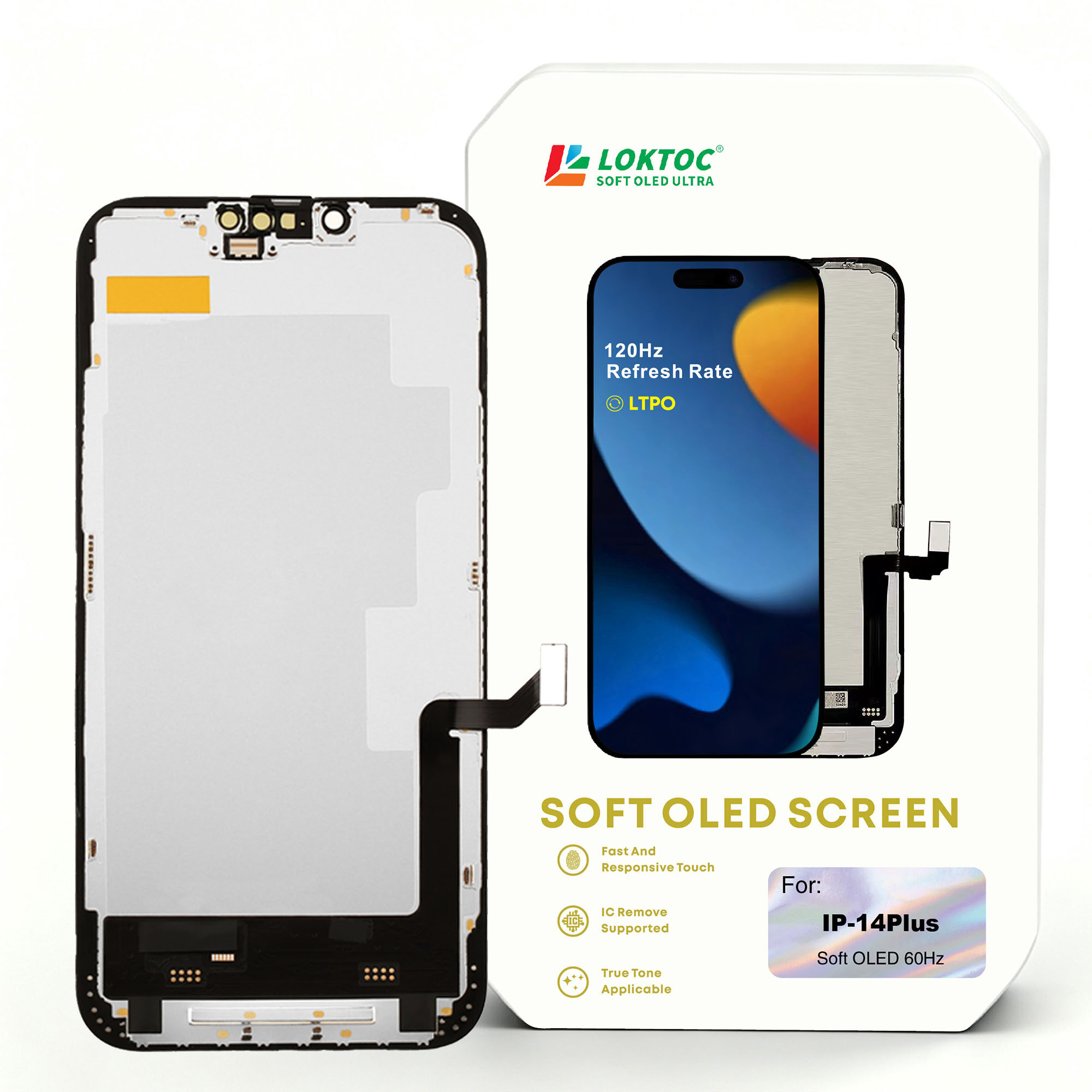 Soft OLED Screen Assembly for iPhone 14 Plus ( LTPO 1:1 ) OLED Screen