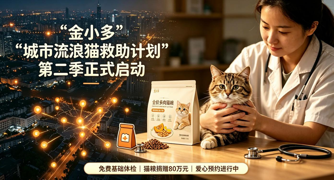 金小多“城市流浪猫救助计划”第二季正式启动