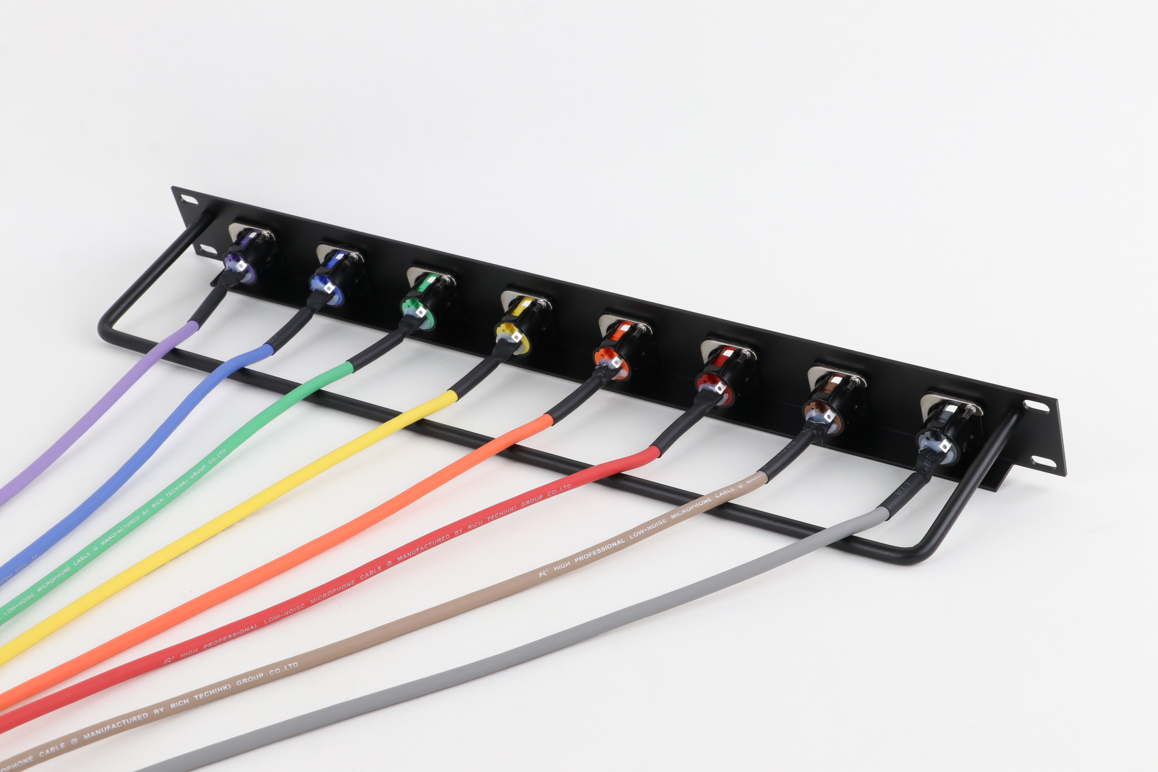 8-Color XLR Female Patch Cable Set with Panel - patch cables & accessories - CCXLR-PC801 - ColorCodeXLR - Image 3 of 5