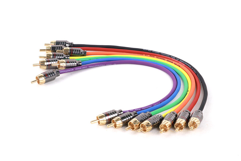 Product Image - Dual RCA Stereo Audio Cable - rca cables - CCXLR-RCA-DUAL - ColorCodeXLR