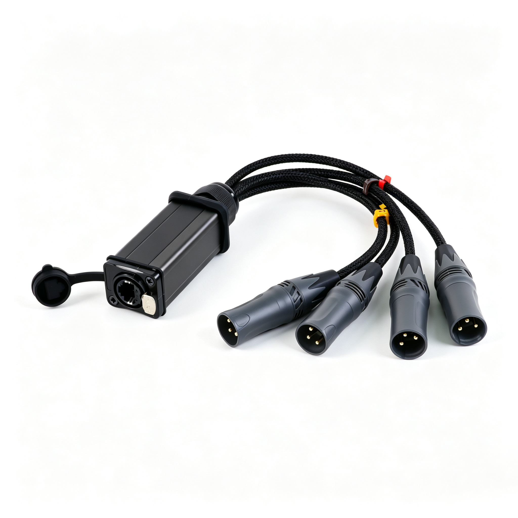 4-Channel XLR Breakout Box with PowerCON - xlr breakout boxes - CCXLR-BX401 - ColorCodeXLR - Image 8 of 9