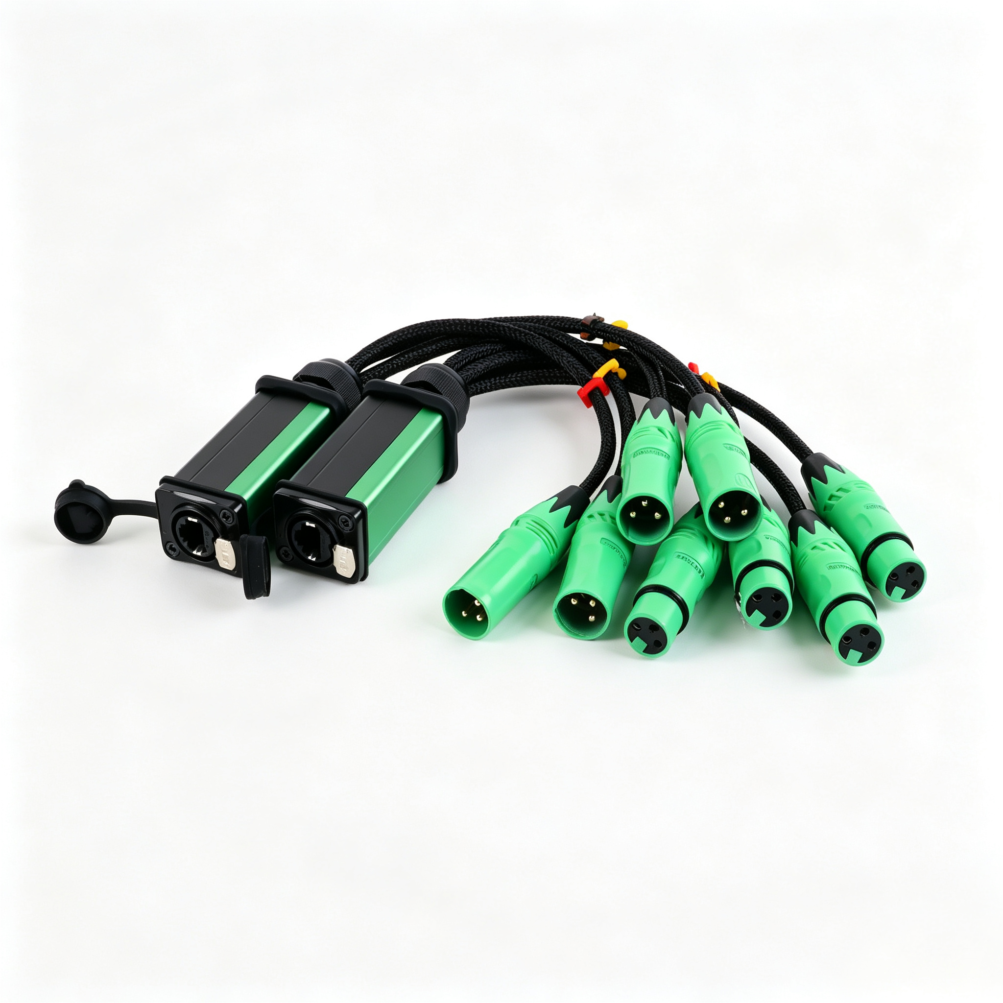 4-Channel XLR Breakout Box with PowerCON - xlr breakout boxes - CCXLR-BX401 - ColorCodeXLR - Image 5 of 9