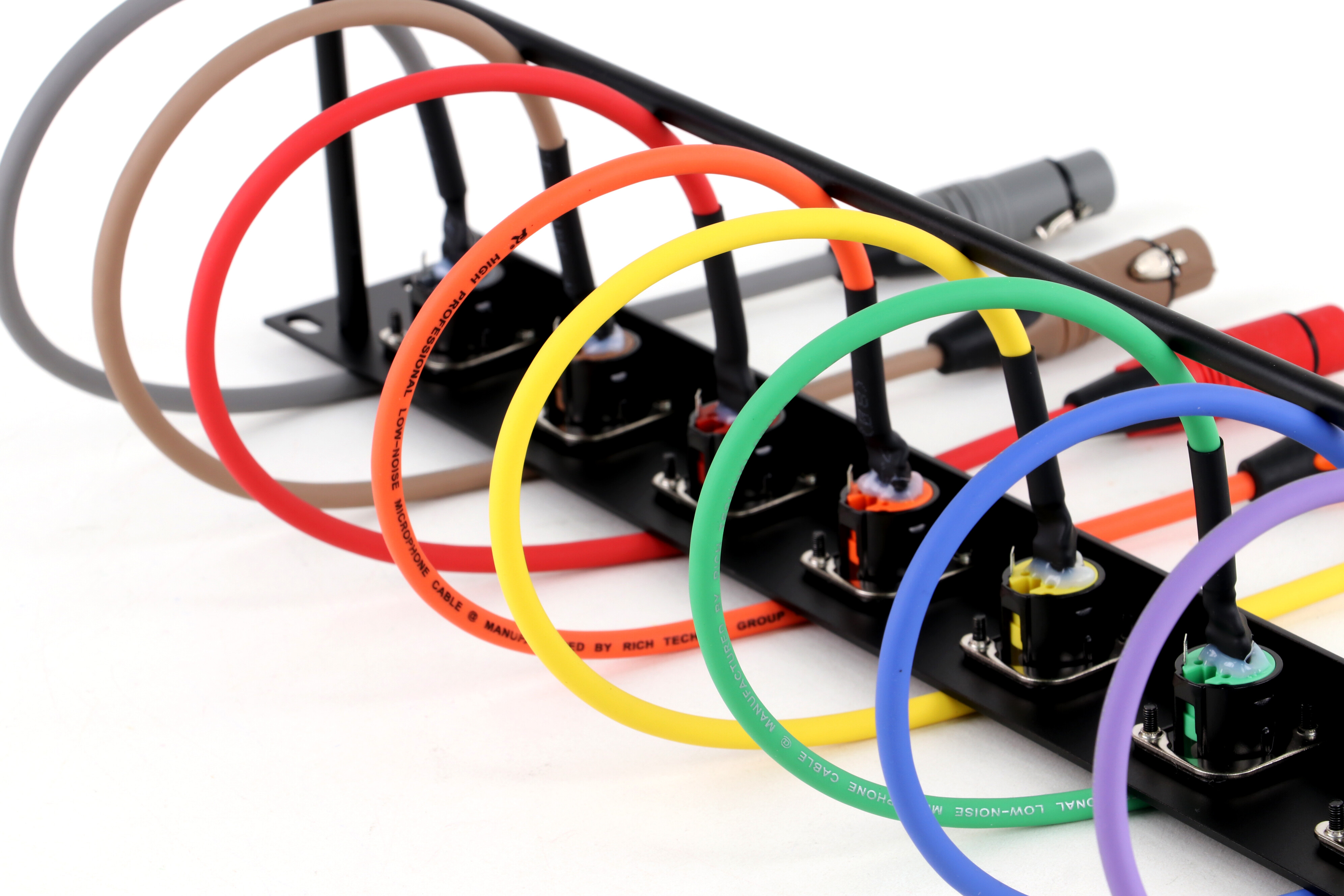 8-Channel XLR Patch Panel with Color Cables - patch panels & accessories - CCXLR-PP801 - ColorCodeXLR - Image 5 of 6