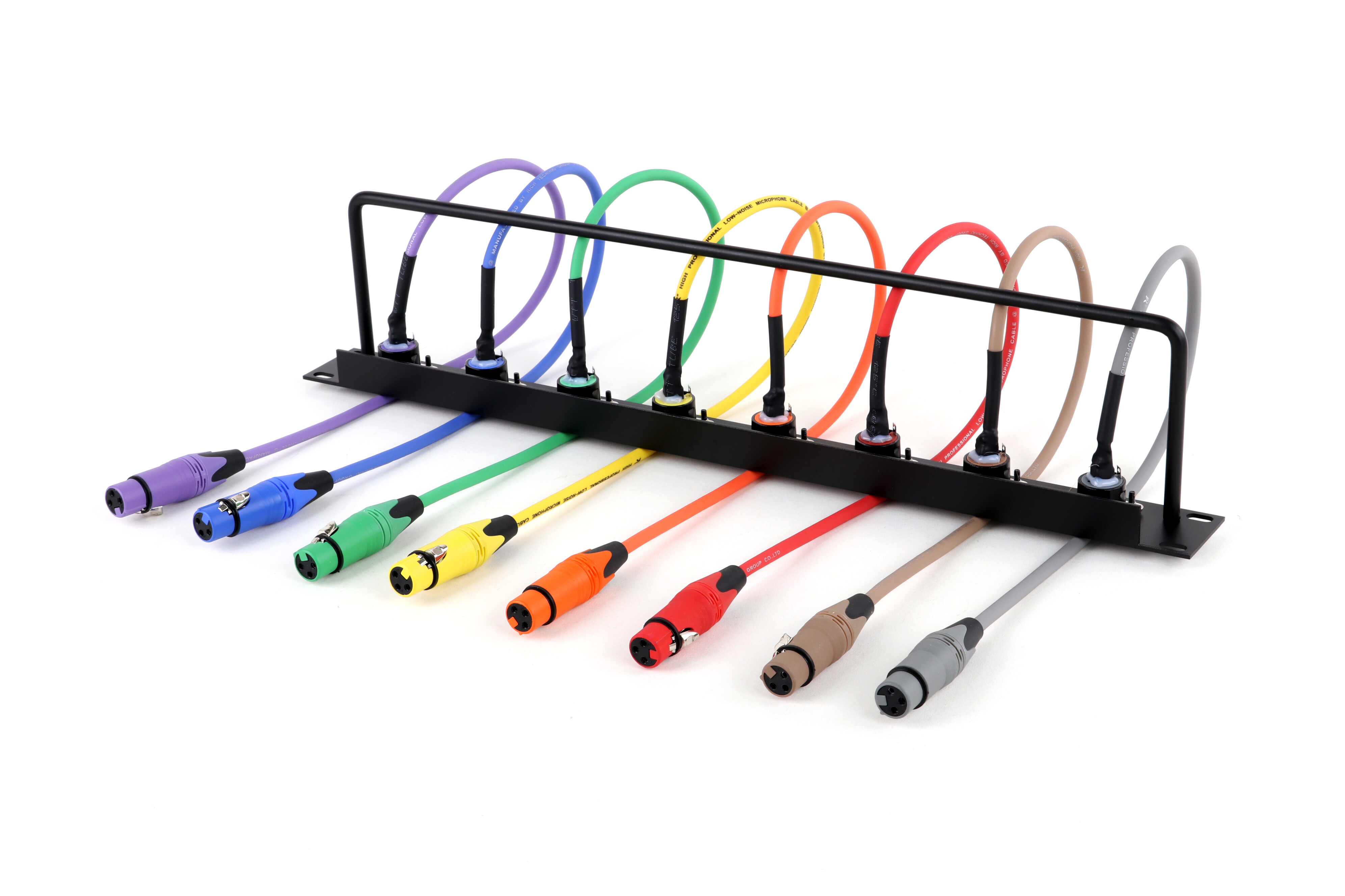 8-Channel XLR Patch Panel with Color Cables - patch panels & accessories - CCXLR-PP801 - ColorCodeXLR - Image 3 of 6