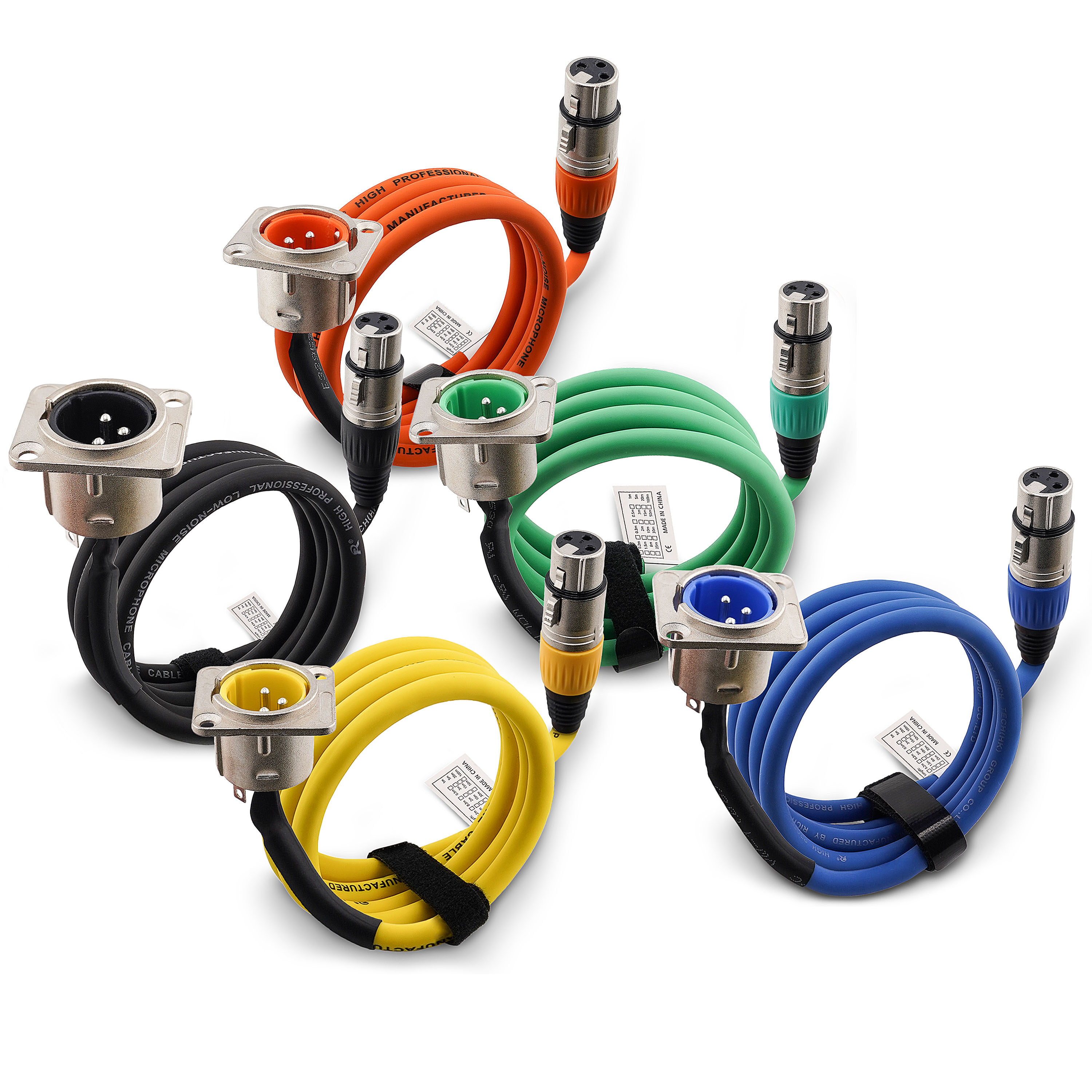 Product Image - Professional XLR Microphone Cable - xlr microphone cables - CCXLR-MIC001 - ColorCodeXLR