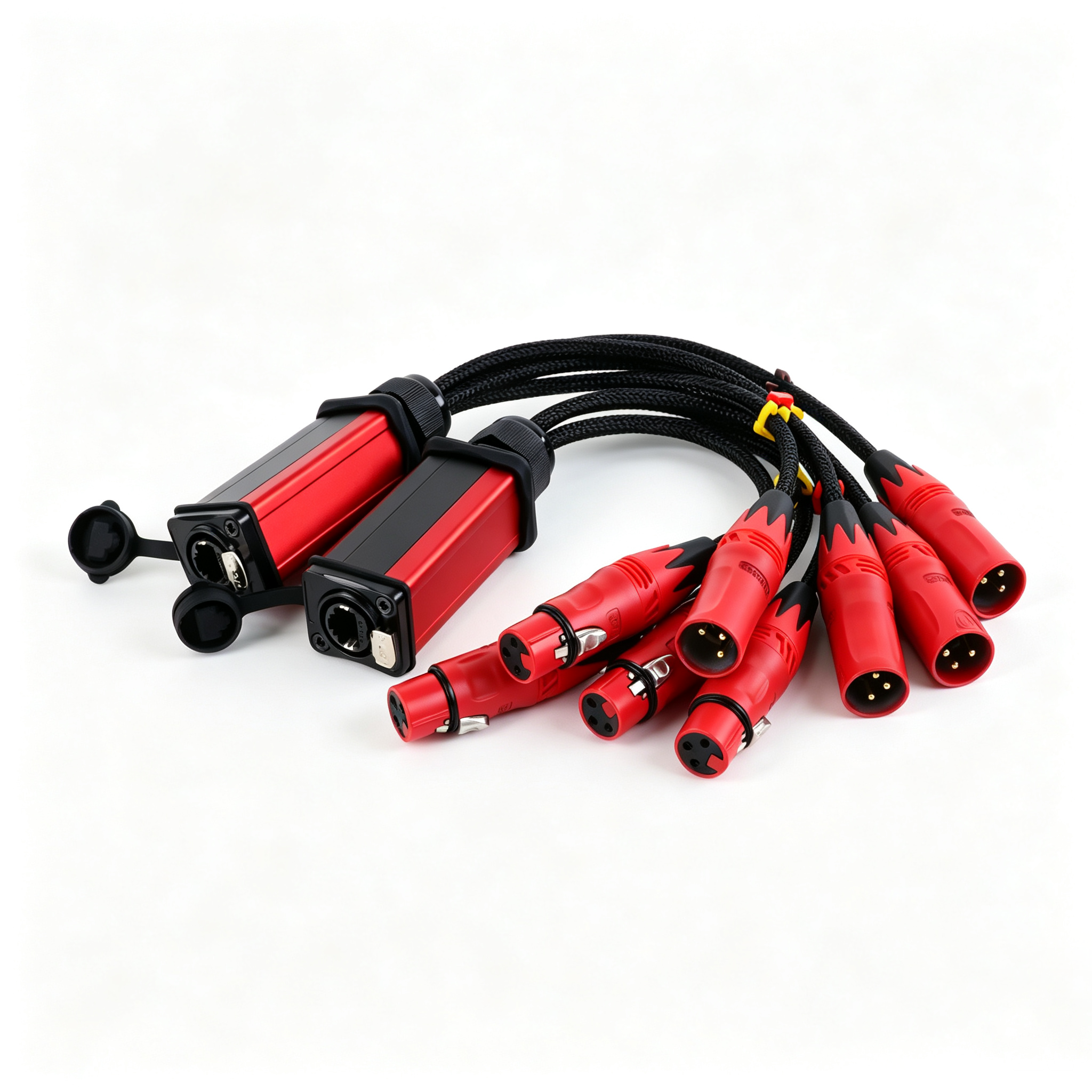 4-Channel XLR Breakout Box with PowerCON - xlr breakout boxes - CCXLR-BX401 - ColorCodeXLR - Image 6 of 9