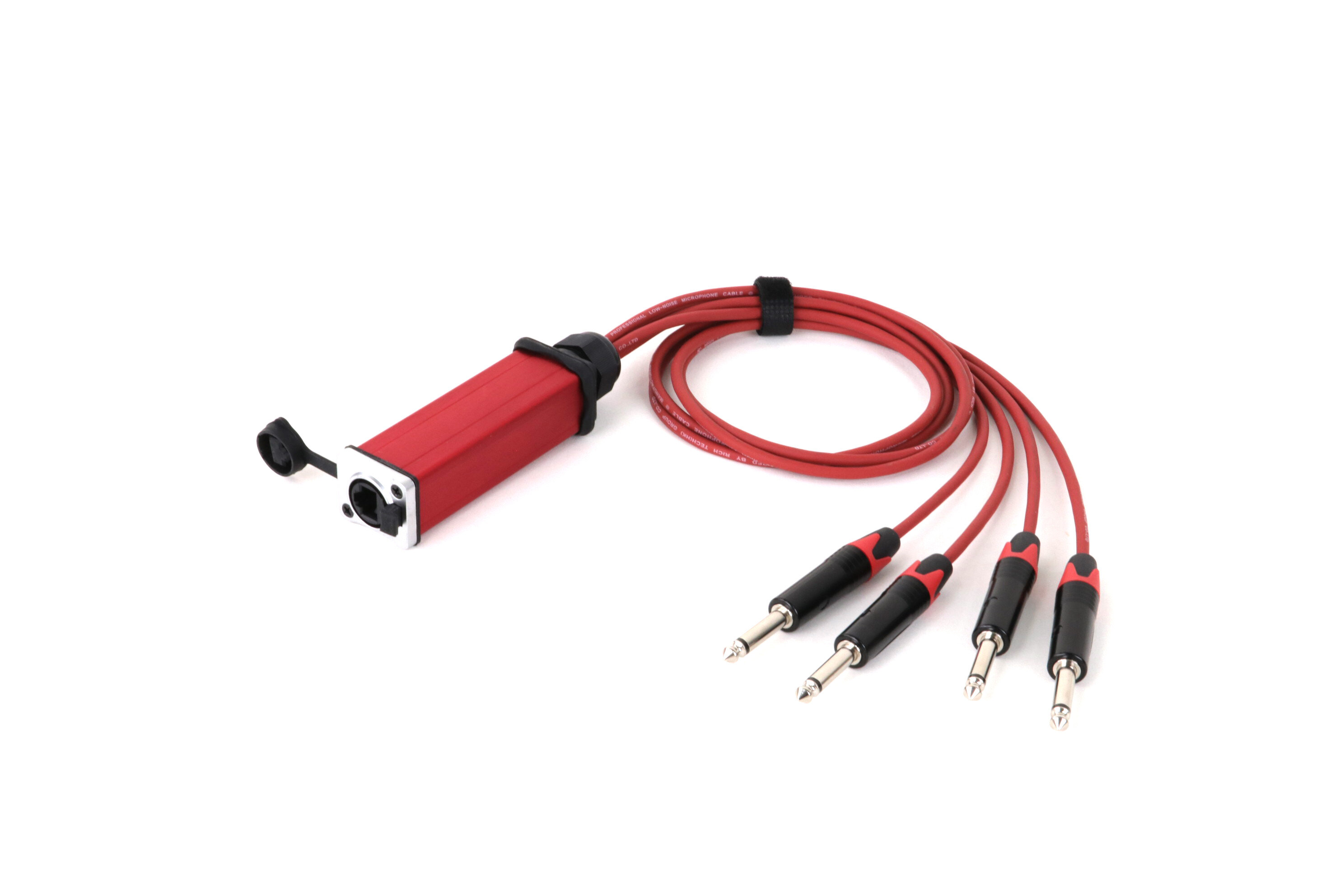 4-Channel XLR Female to 4x 6.35mm Audio Snake Breakout Box - xlr cables - CCXLR-4CH-BREAKOUT - ColorCodeXLR - Image 6 of 7