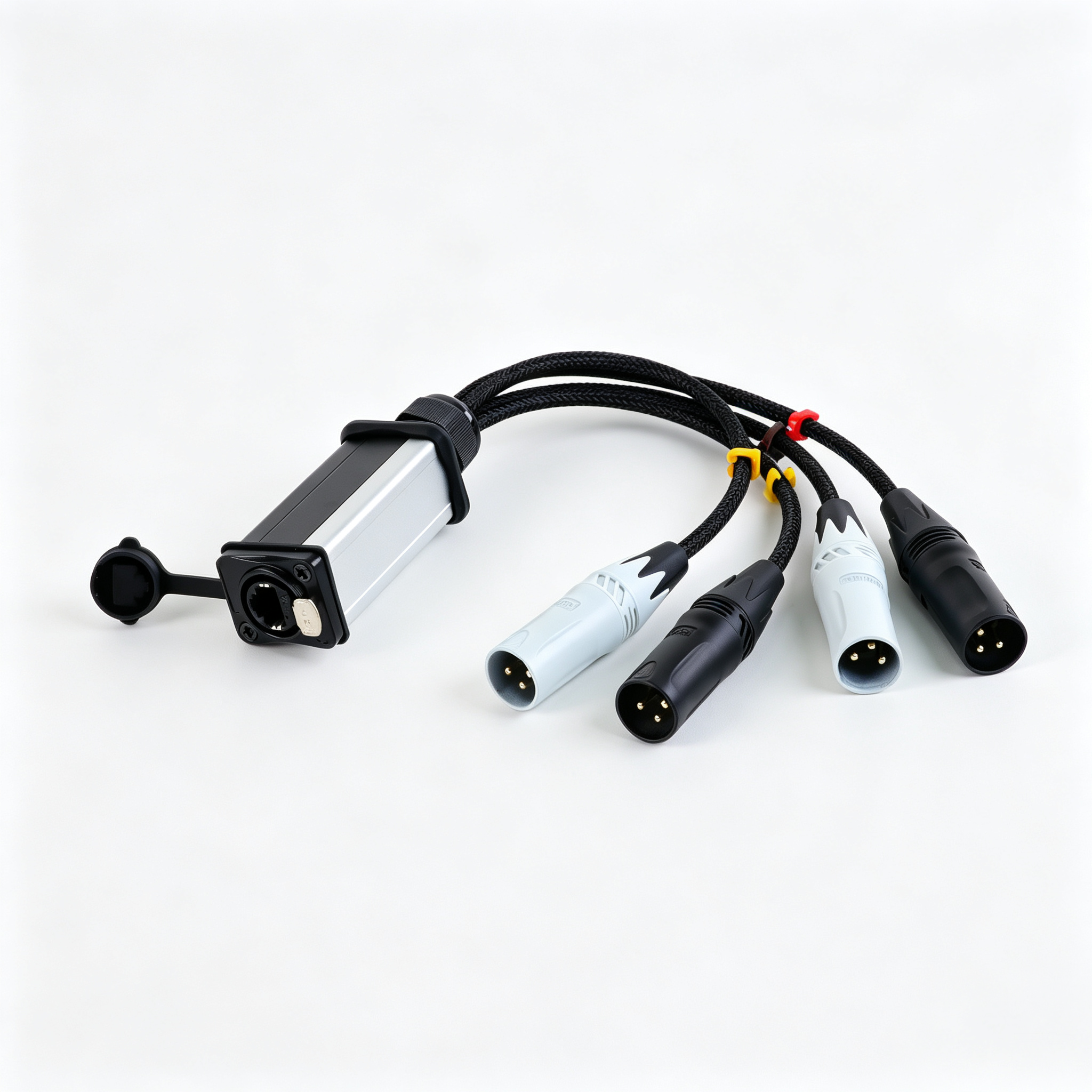 4-Channel XLR Breakout Box with PowerCON - xlr breakout boxes - CCXLR-BX401 - ColorCodeXLR - Image 9 of 9