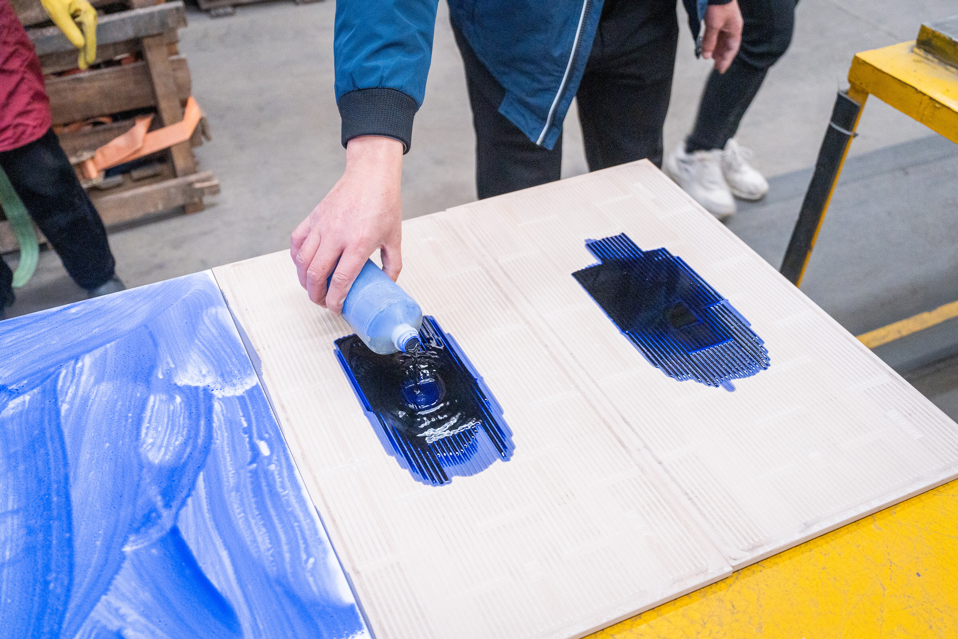 Waterproof performance test on tile surface