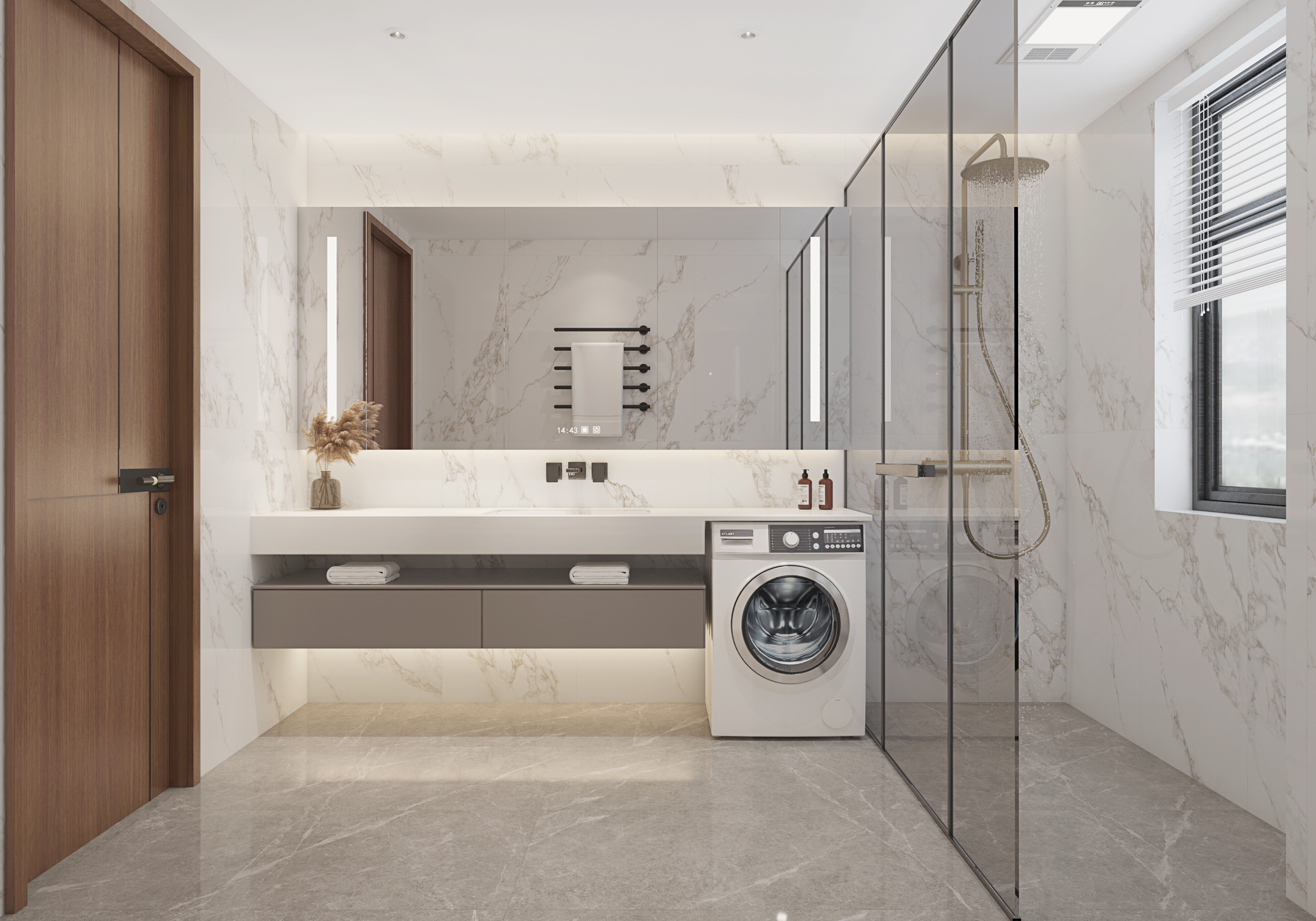 Modern Residential Bathroom