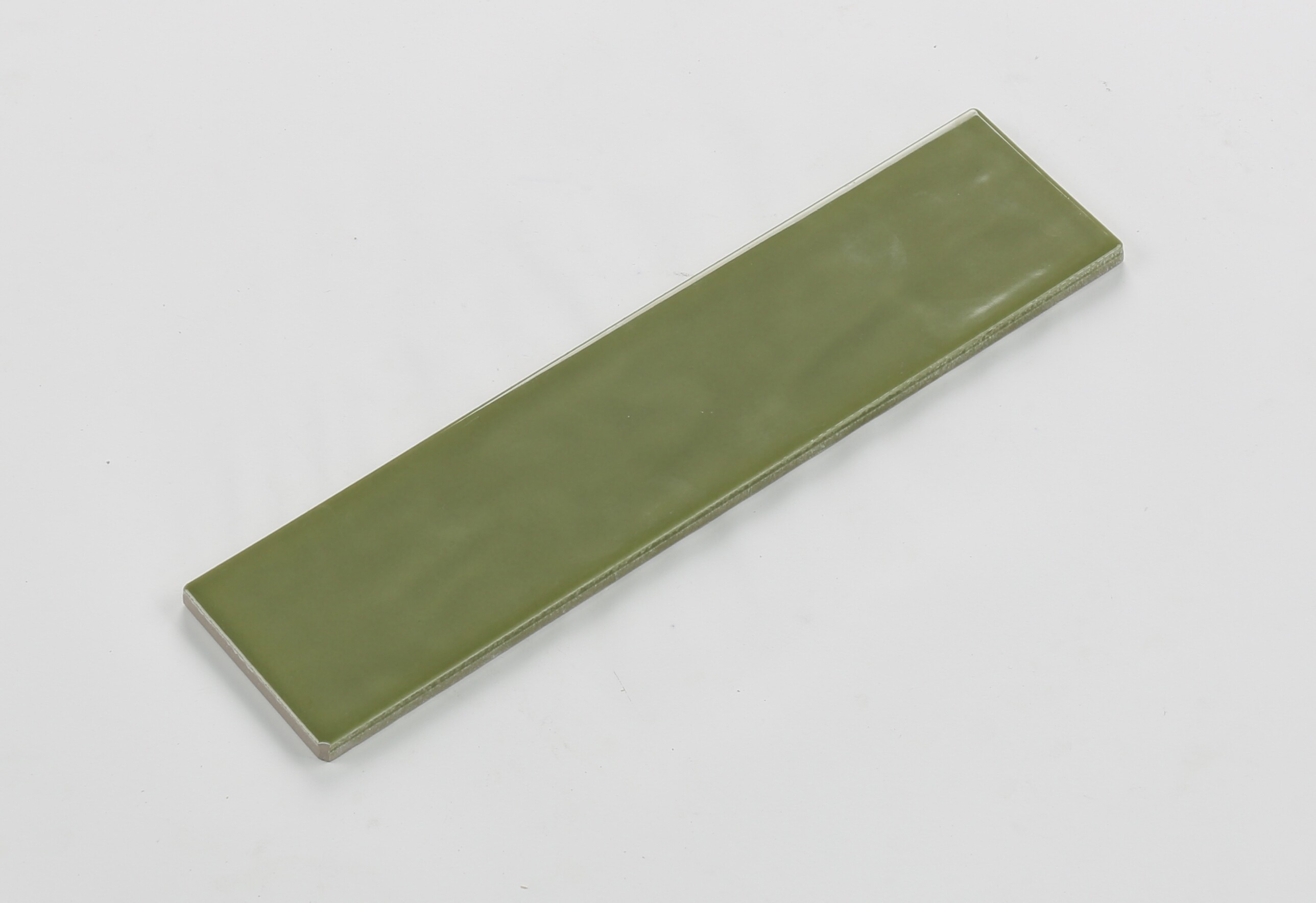 Olive Green - 75x300mm handmade tile