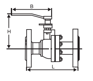 Stainless Steel Ball Valve - Product Dimension Drawings