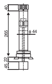 YYL Series Oil Level Gauge - Product Dimension Drawings